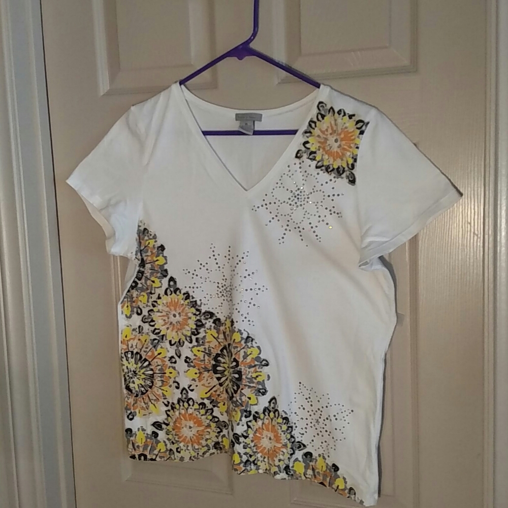 Kate & Henry Women's XL Embellished T-shirt